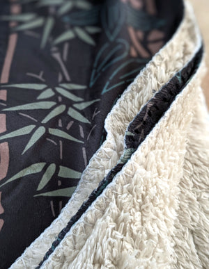 Sherpa Blanket - Bamboo Grove (Retro)