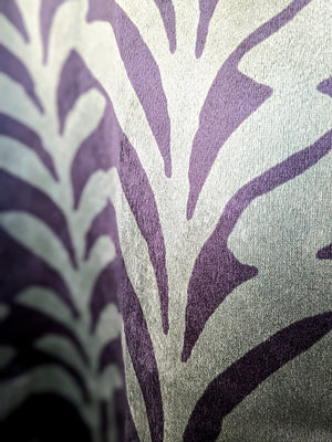 Sherpa Blanket - Ferns (Green on Black)