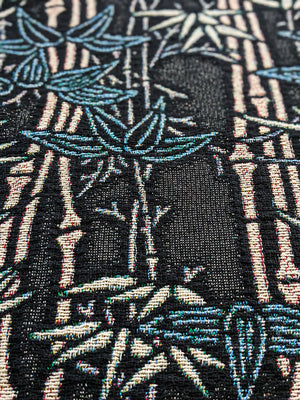 Jacquard Woven Blanket - Bamboo Grove (Retro)