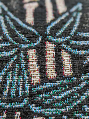 Jacquard Woven Blanket - Bamboo Grove (Retro)