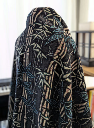 Jacquard Woven Blanket - Bamboo Grove (Retro)