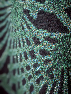 Jacquard Woven Blanket - Pine (Green/White/Black)
