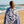 Spiral Towel - Dark Blue/White