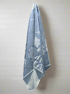 Breeze Towel - Blue/White