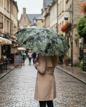 Botanical Tangle Umbrella - Light Green/Dark Green