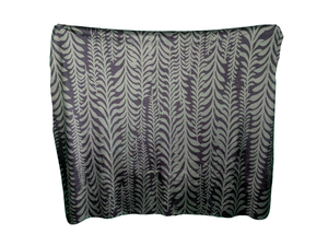 Sherpa Blanket - Ferns (Green on Black)