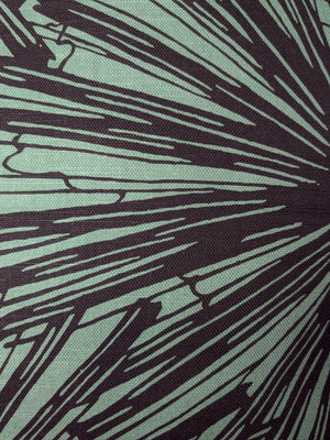 Radiance Throw Pillow - Black/Green (Cotton-Linen)