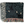 Folded woven blanket with a black ground featuring scattered irregular light blue dots and abstract off-white triangular shapes. The left fringe is black and cream, and the bottom fringe is multi-colored.