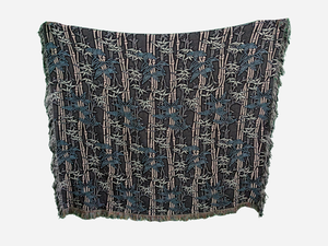 Jacquard Woven Blanket - Bamboo Grove (Retro)