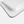 Close-up of the white underside of this rectangular, plastic serving tray.
