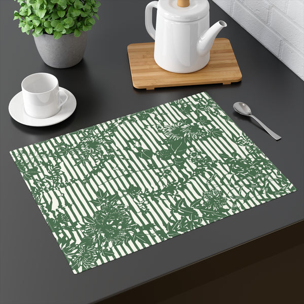 Trellis Placemat - Green/White