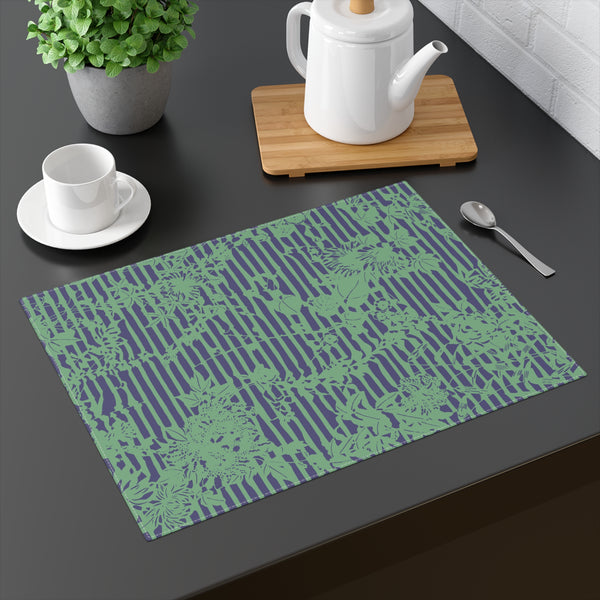 Trellis Placemat - Green/Blue